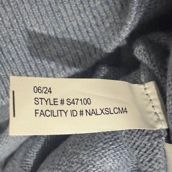 NEW Nautica Sweater Men Medium Blue Navtech 1/4 Zip Long Sleeve Pullover NWT - Picture 12 of 14